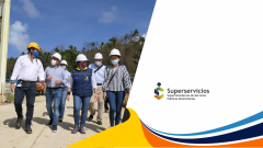 Superservicios inspeccionó labores de restablecimiento de la prestación de los servicios públicos en San Andrés y Providencia