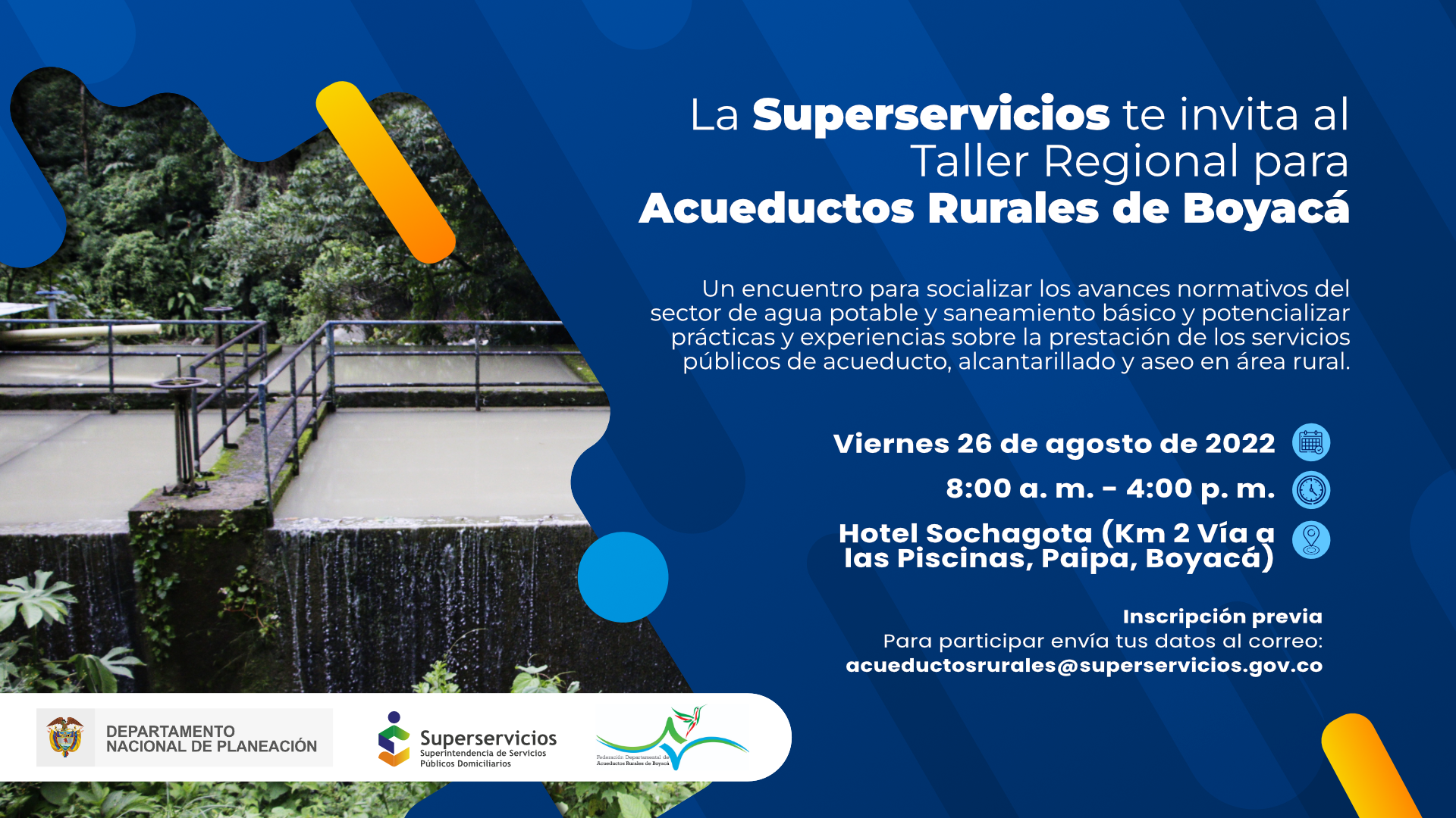 Taller Regional para Acueductos Rurales de Boyacá,  para socializar los avances normativos del sector de agua potable
