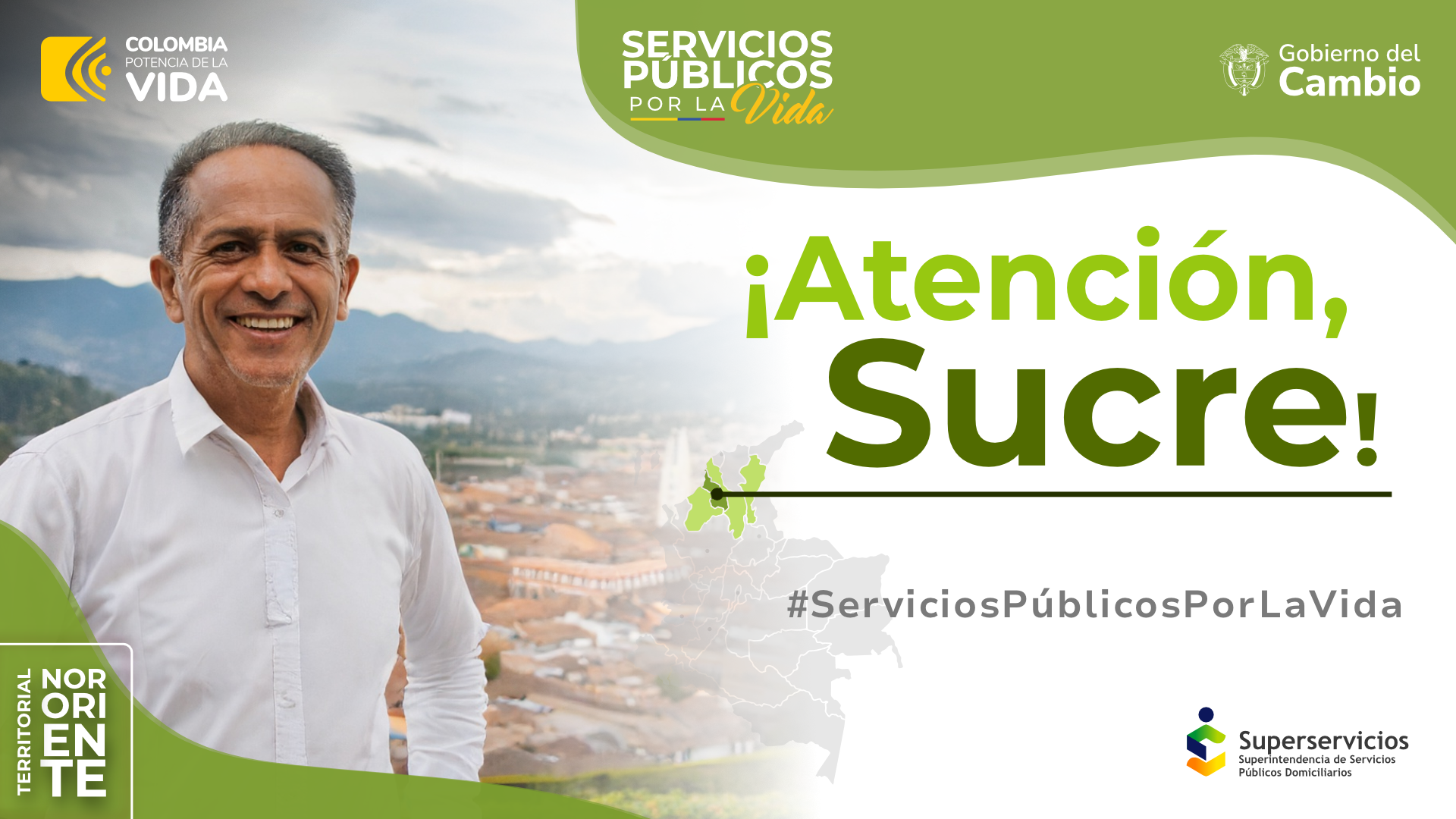 Superservicios escucha en San Benito de Abad, Sucre
