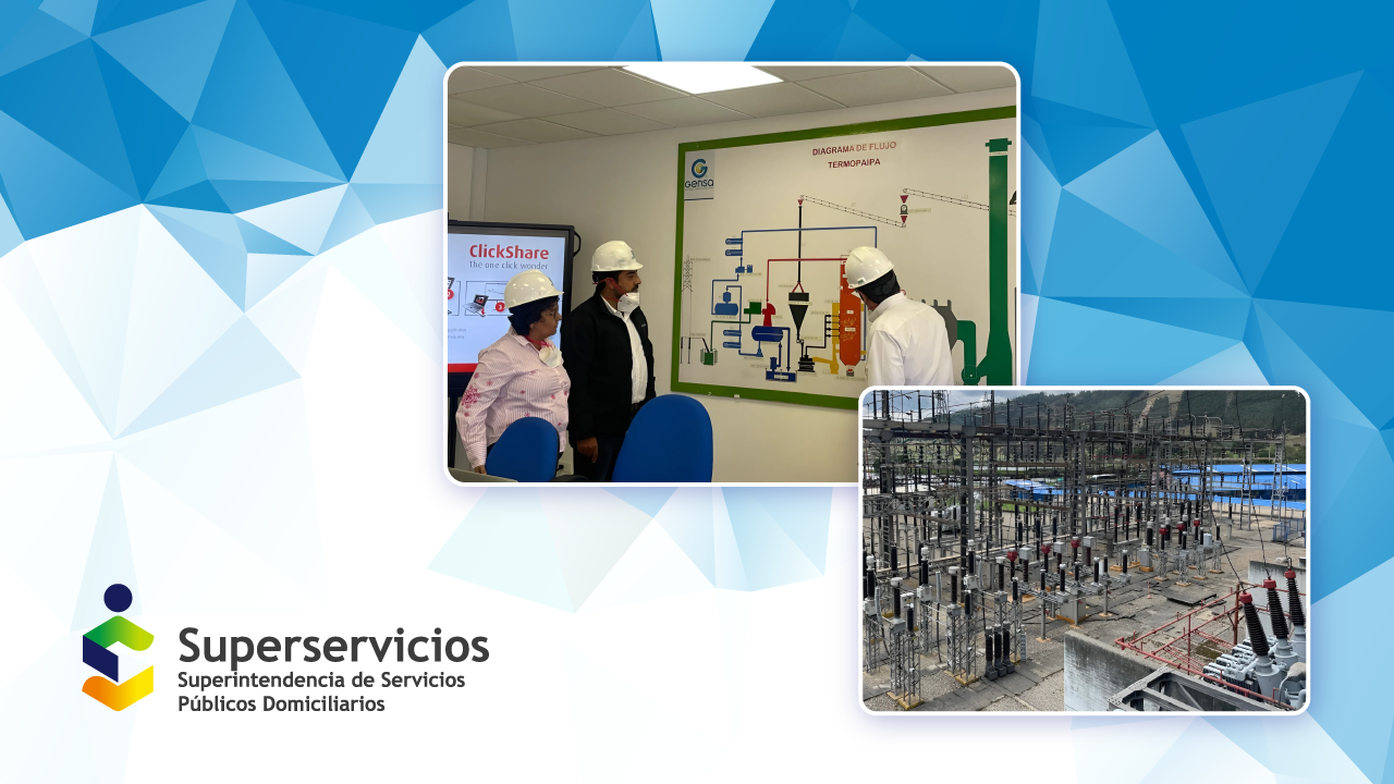 Equipo técnico de la Superintendencia de Servicios Públicos Domiciliarios (Superservicios) visitó este viernes la Central Termoeléctrica Termopaipa