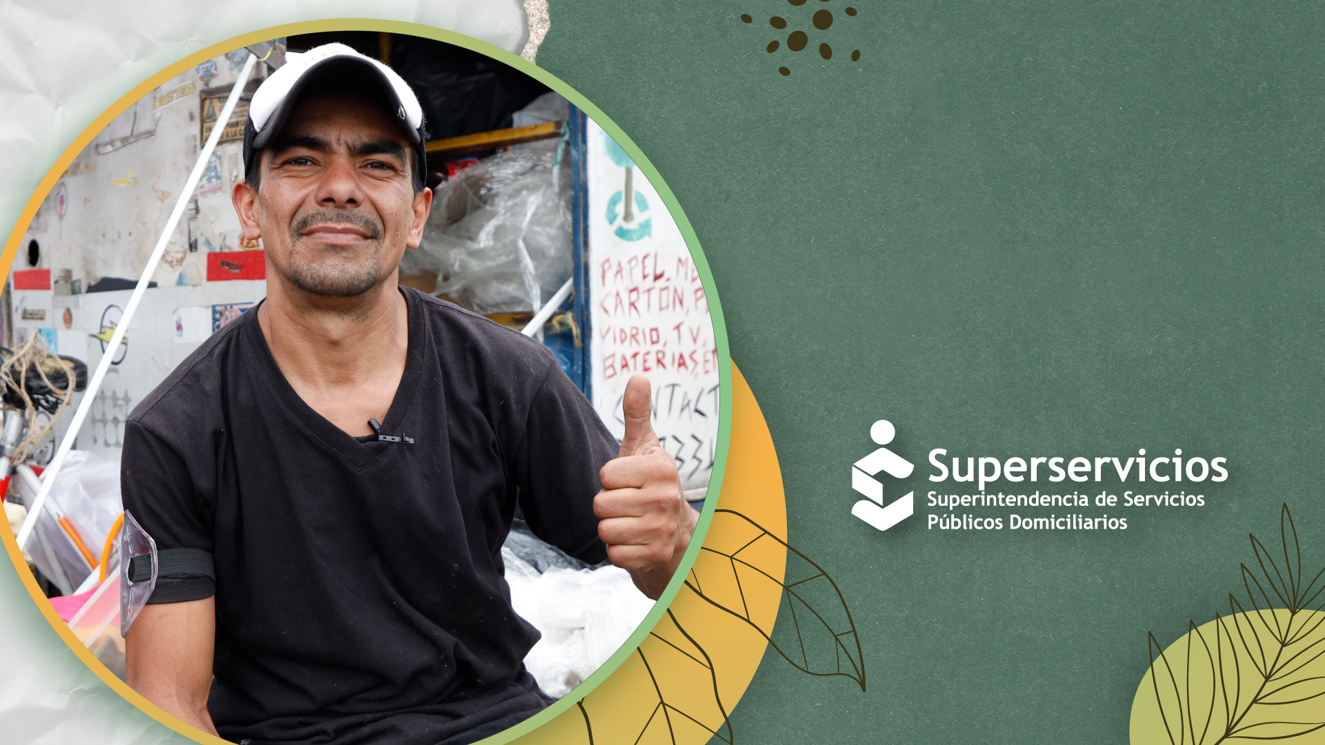 Pedro Gutiérrez, un reciclador de oficio asociado a la organización Arauma, ubicada en Fontibón