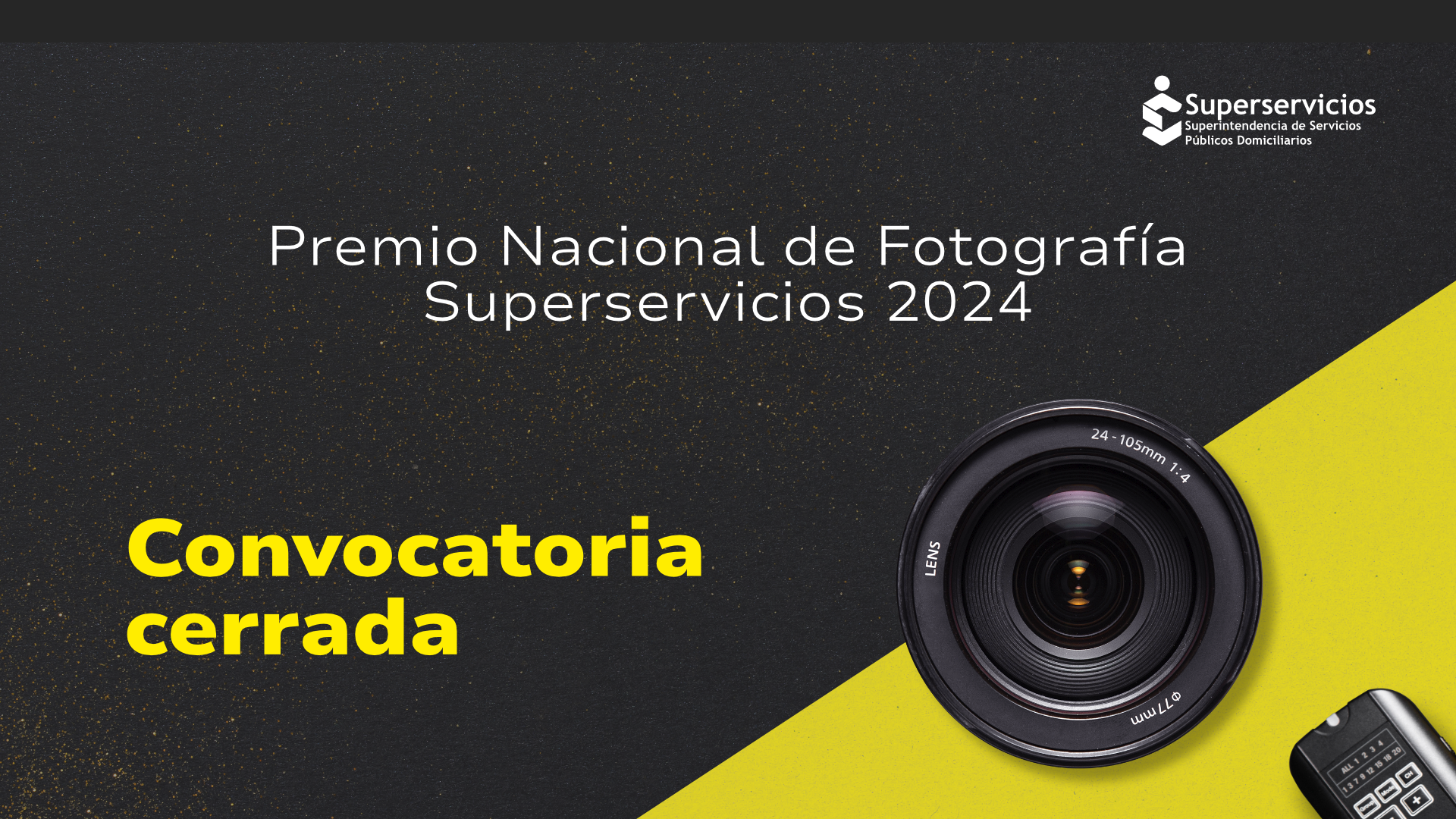 Cierre de la convocatoria Premio Nacional de Fotografía Superservicios 2024
