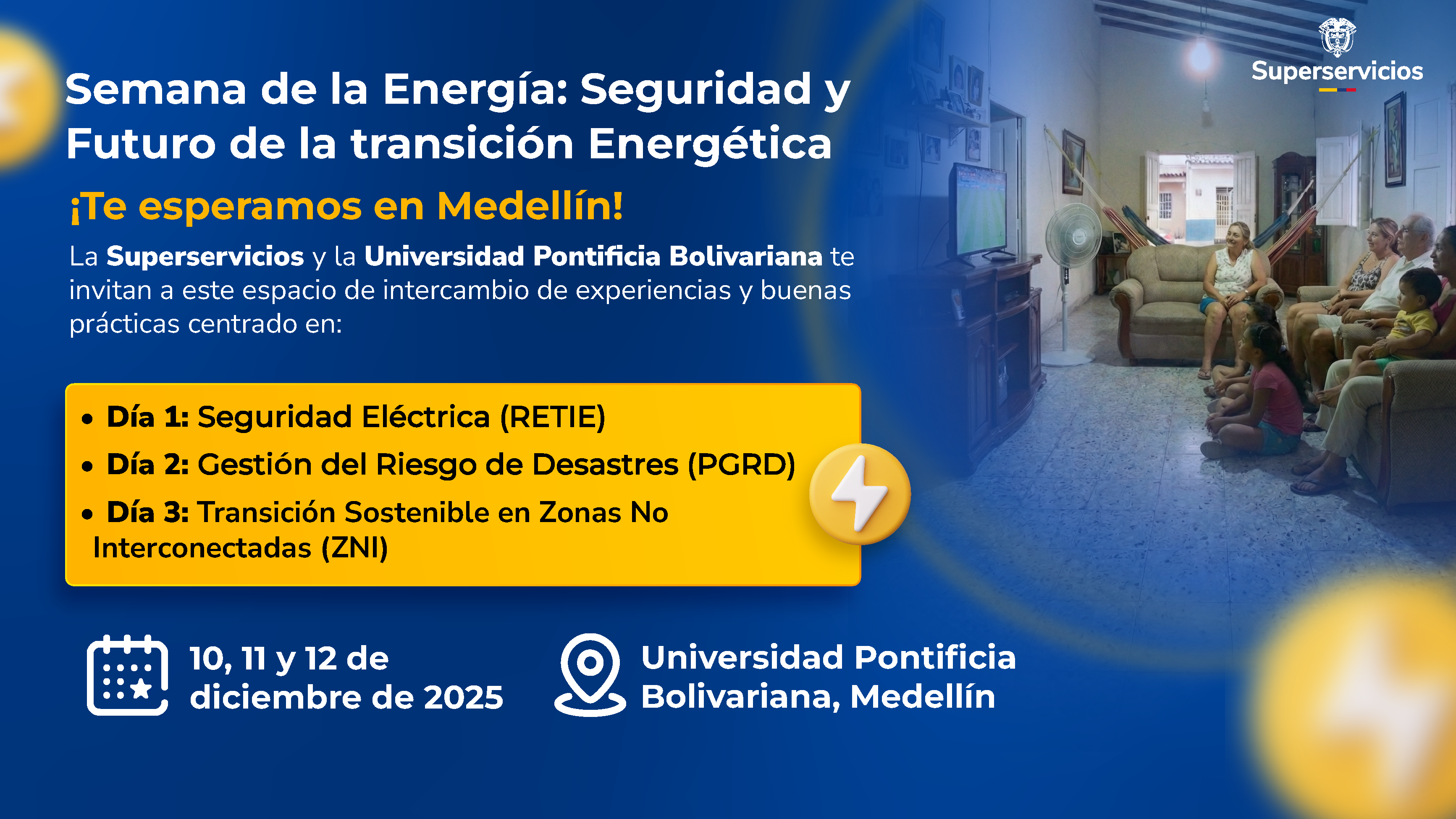 Invitación Semana de la Energía: Seguridad y Futuro de la Transición Energética en Colombia