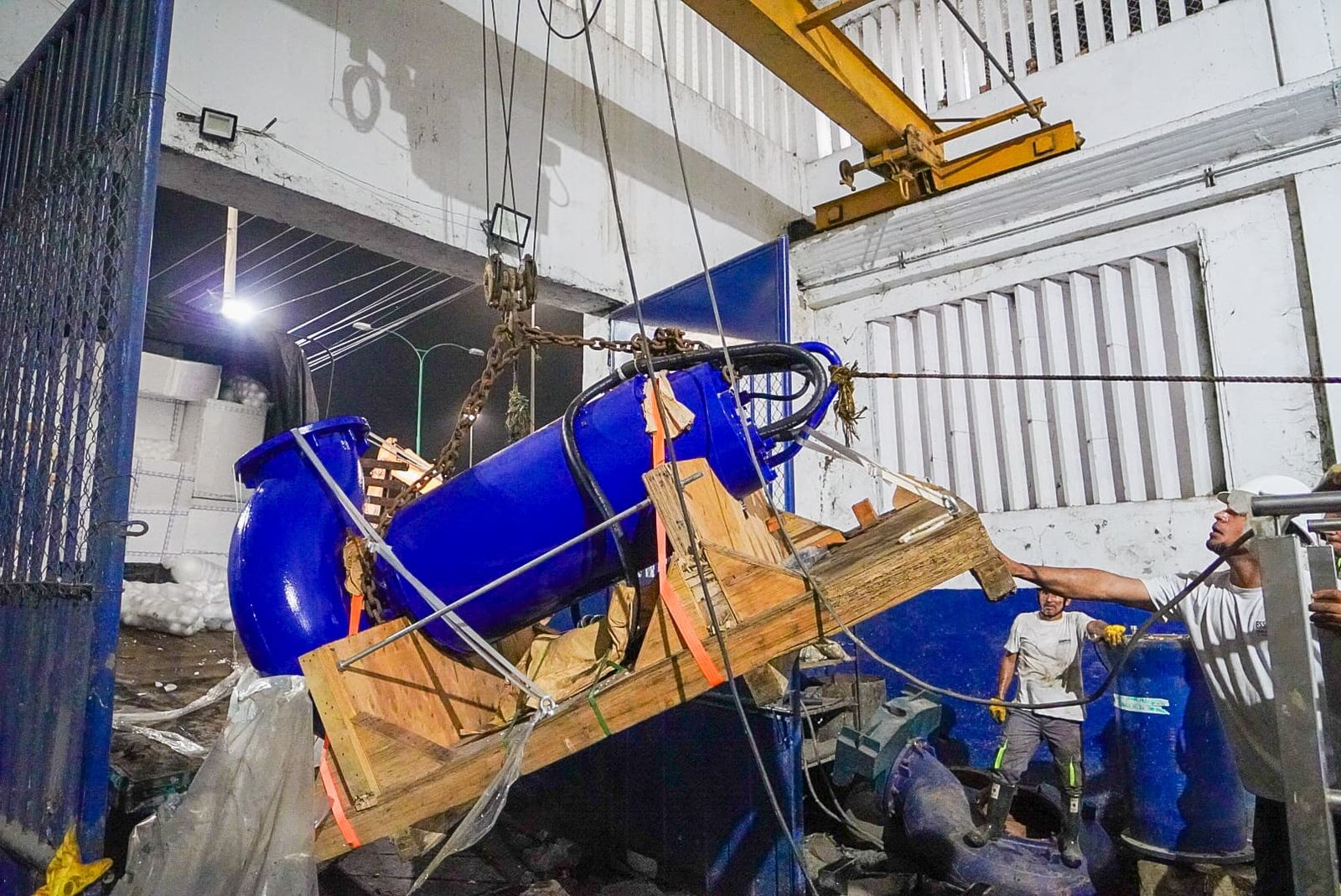 Instalació0n de la Bomba sumergible Sulzer