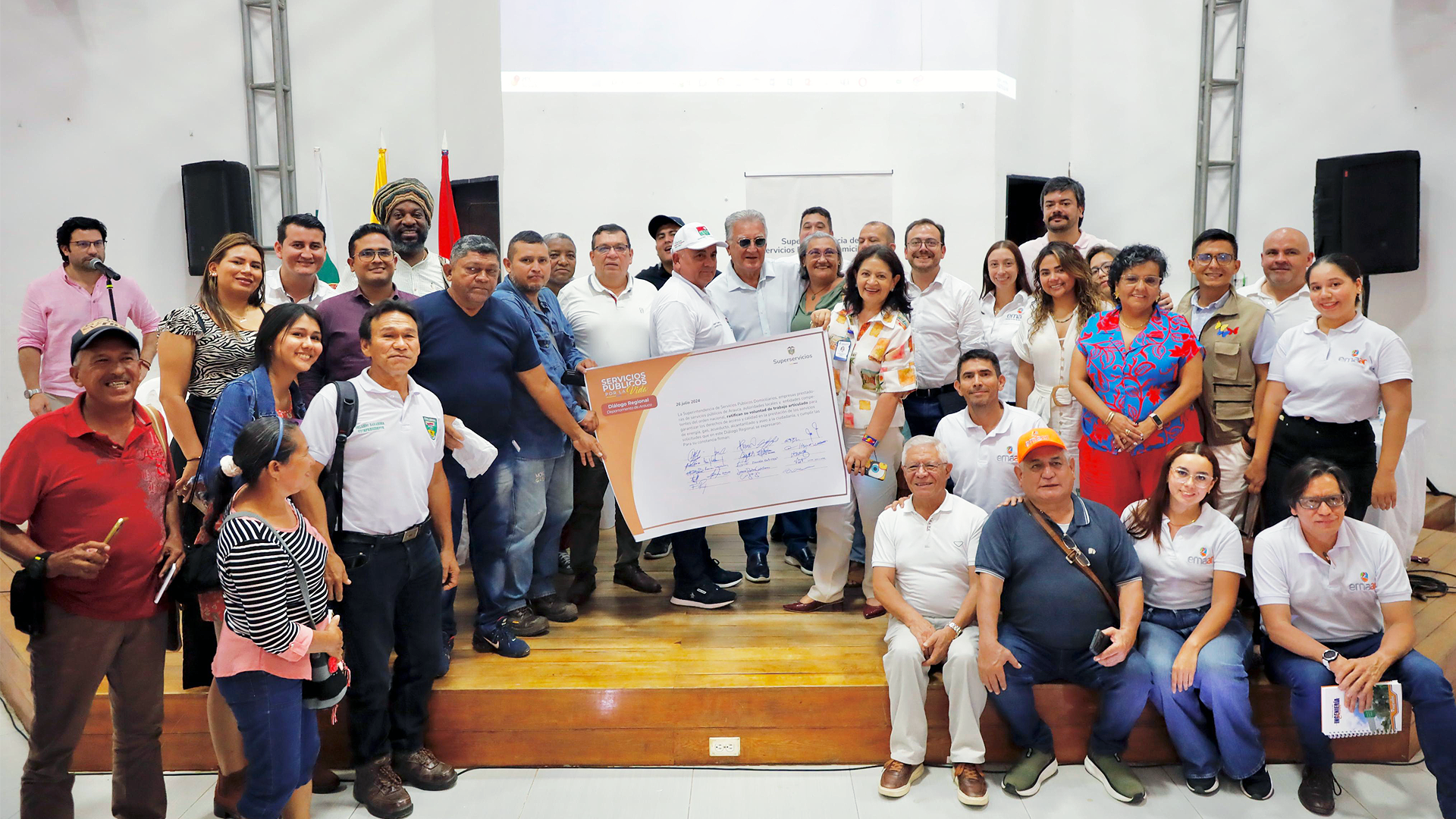 Comunidad, autoridades locales y la Superservicios ratificaron el compromiso de trabajar articuladamente para fortalecer la prestación de los servicios públicos domiciliarios en Arauca.