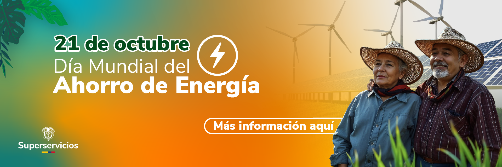 Conmemorativa al Día Mundial del Ahorro de Energía